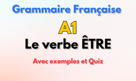 Le verbe ÊTRE en français (to be) A1