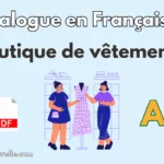Dialogue à la boutique de vêtements – Niveau A2