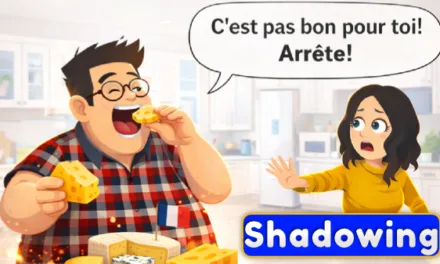 Apprendre le français facile avec la méthode shadowing un couple au supermarché (niveau A1 A2)