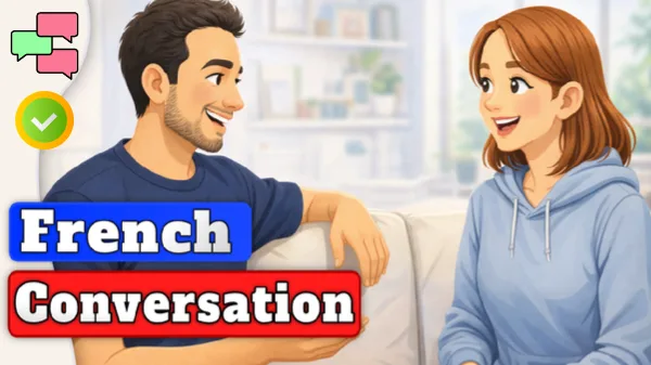 Dialogue facile en français A1–A2 : Une matinée au marché