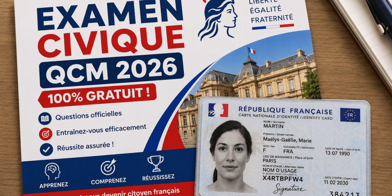 Examen civique 2026 : nouveau quiz gratuit avec correction